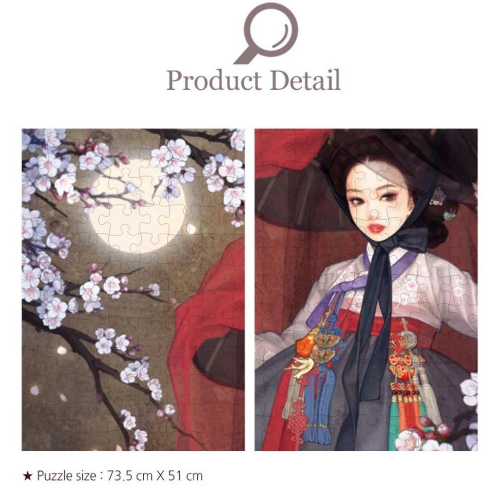 Puzzle Life Moonlight Beauty Moonlight Beauty Person 100Pcs , Korean Popular Puzzles