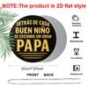 2D Flat Father's Day Themed Aluminum Pendant, Available In Various Sizes. Featuring Spanish Quotes To Honor Fathers, This Is An Ideal Choice for Home