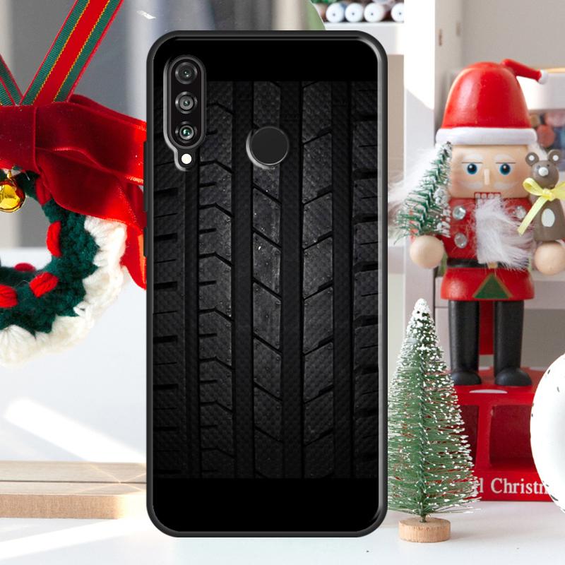 Tire Tread Wheel For Huawei Nova 12i 11i 8i 12s Y73 Y72 Y61 Y91 Y90 Y70 Y60 9 10 SE P60 Pro P30 P40 Lite Case