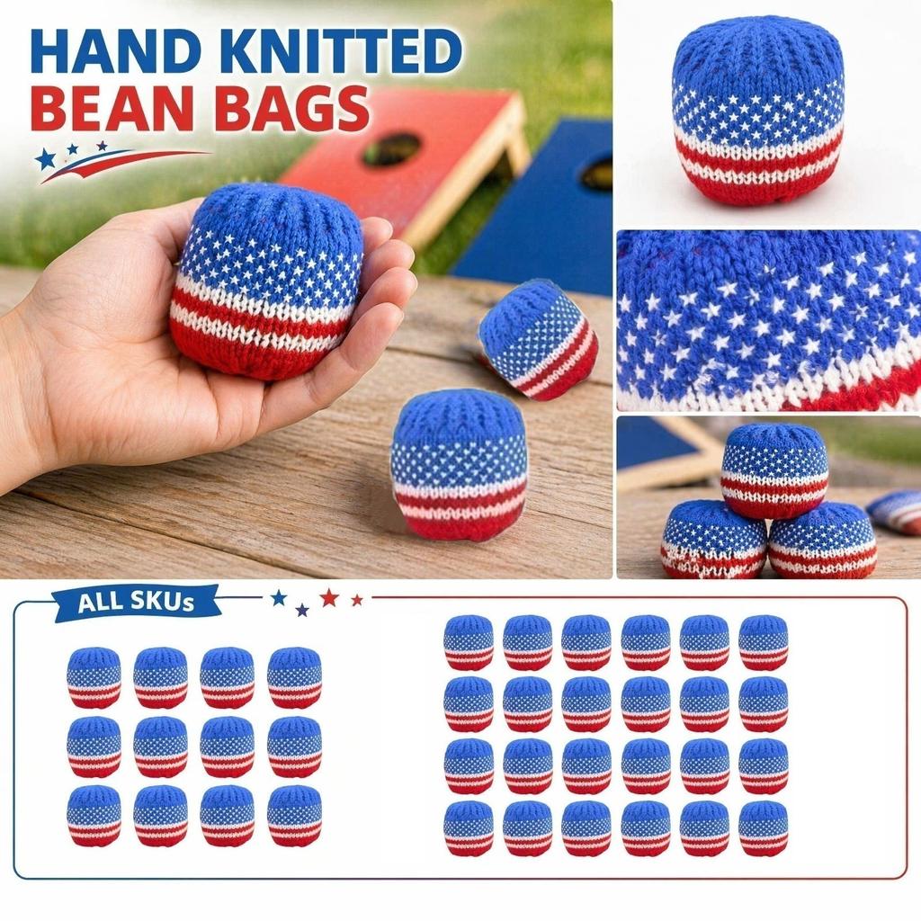 Hand Knitted Bags, Soft Fabric Sandbags for , Children's Outdoor Throwing Toy