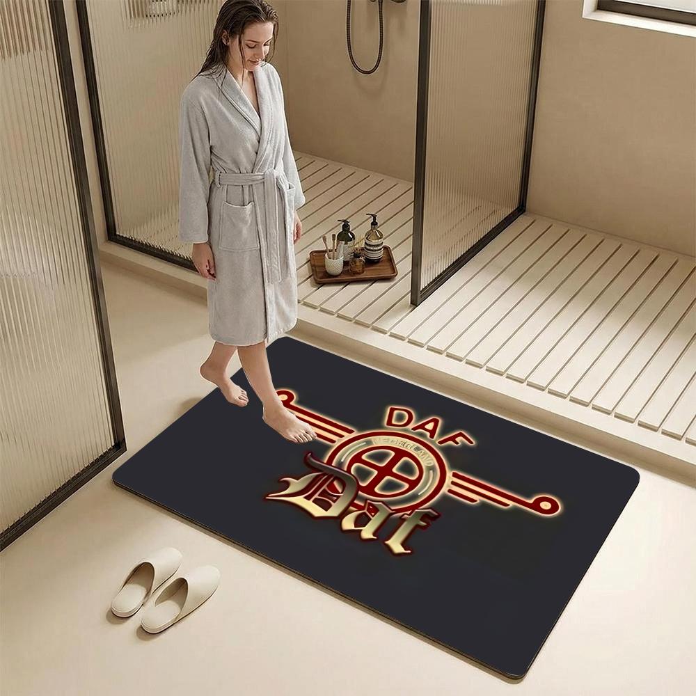 D-A-F Trucks Brand Floor Mat Diatomite Bath Mat – Highly Absorbent, Non-Slip, Quick-Drying Bathroom Rug