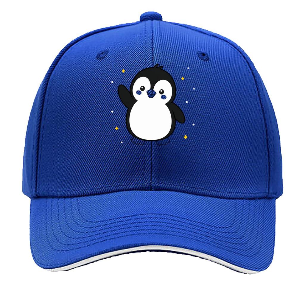 Playful Baby Penguin Minimal Cartoon Sandwich Baseball Cap Sun Cap Outdoor Workouts Hat