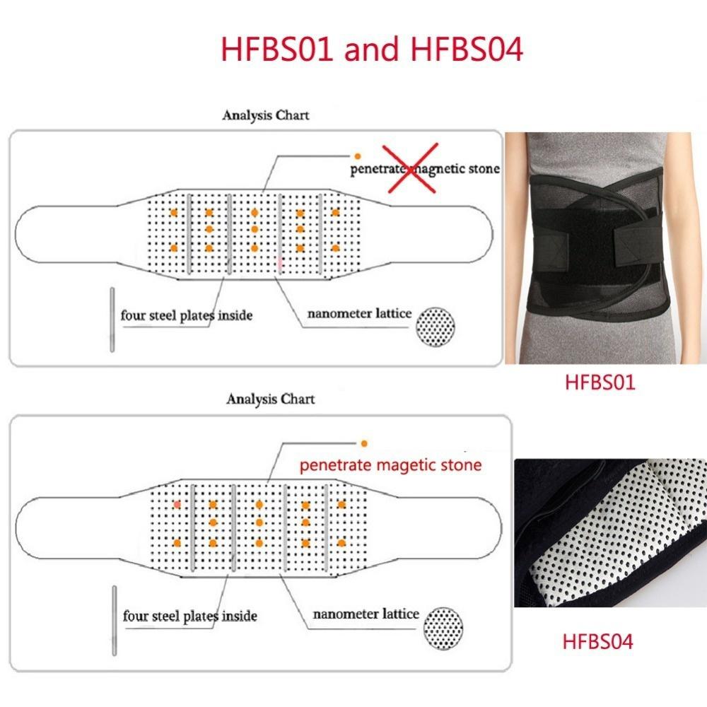 New Spontaneous Heating Waist Brace Magnetic Therapy Support Protection Belt (Color Black)