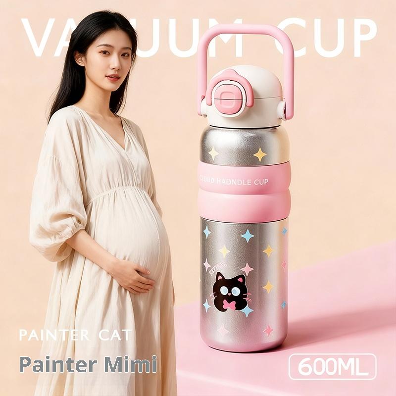 

Gianxi Pregnant Women S Warm Cup Large Capacity Straw Water Cup High Beauty New 2025 Maternity Special Cup For Girls 600ml