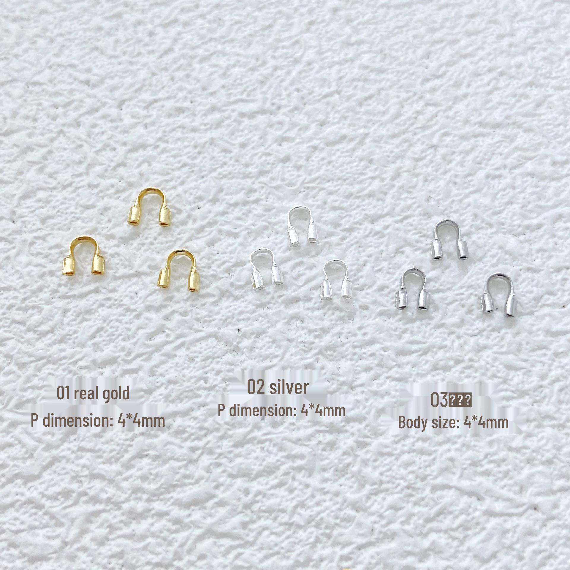 

Концевики-подковы U-образной формы с наполнением 18-каратным золотом для бисероплетения из стальной проволоки, аксессуары для изготовления украшений своими руками 03 Platinum (10 pcs)