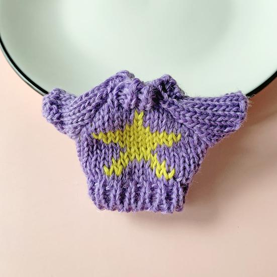 Doll Sweater Free Collocation Cartoon Decorative High Elastic BJD Doll Top Clothes Accessories for Pretend Game