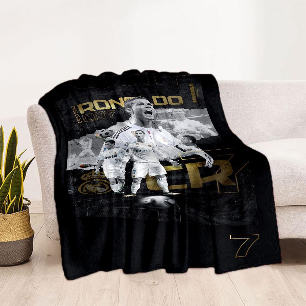 Football Players Action Blanket Warmthful Decor Suitable for Picnics Chair Couch for All Occasions Stylish Decor