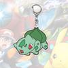 Kawaii  Acrylic Keychains Pikachu Rowlet Mewtwo Gengar Eevee Squirtle Lucario Gyarados Psyduck Keyrings Pendants Figure