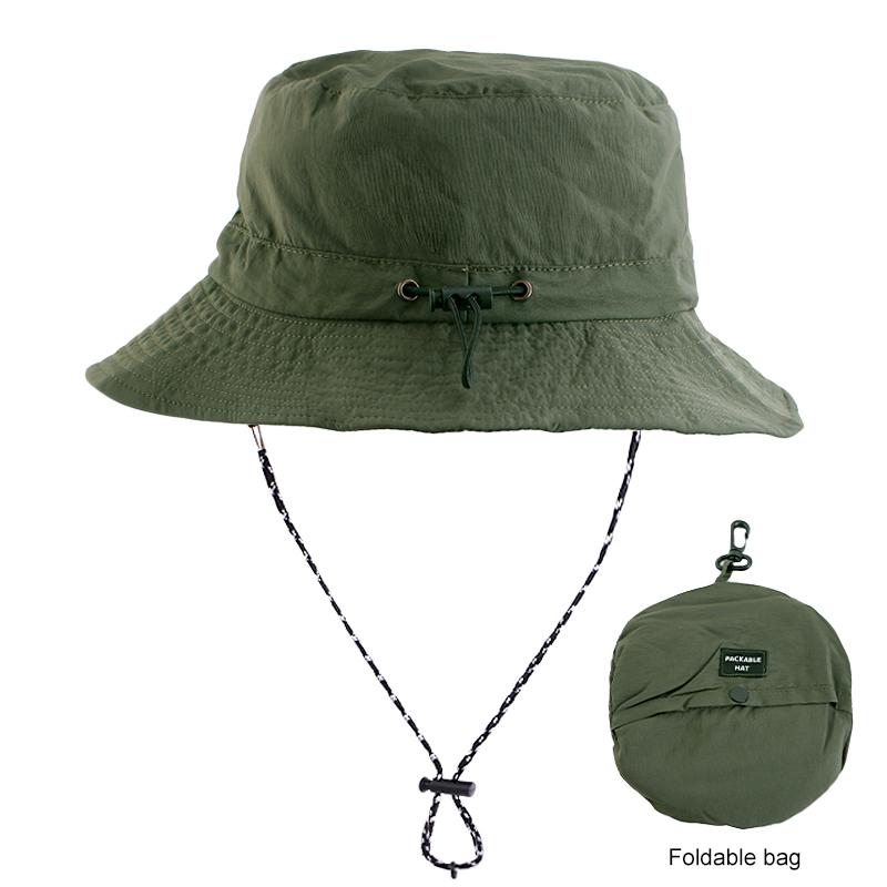 New Unisex Outdoor Fisherman Hat Waterproof Fishing Climbing Tourism And Hiking Foldable Bob Bucket Sunhats Mens Panama Bucket