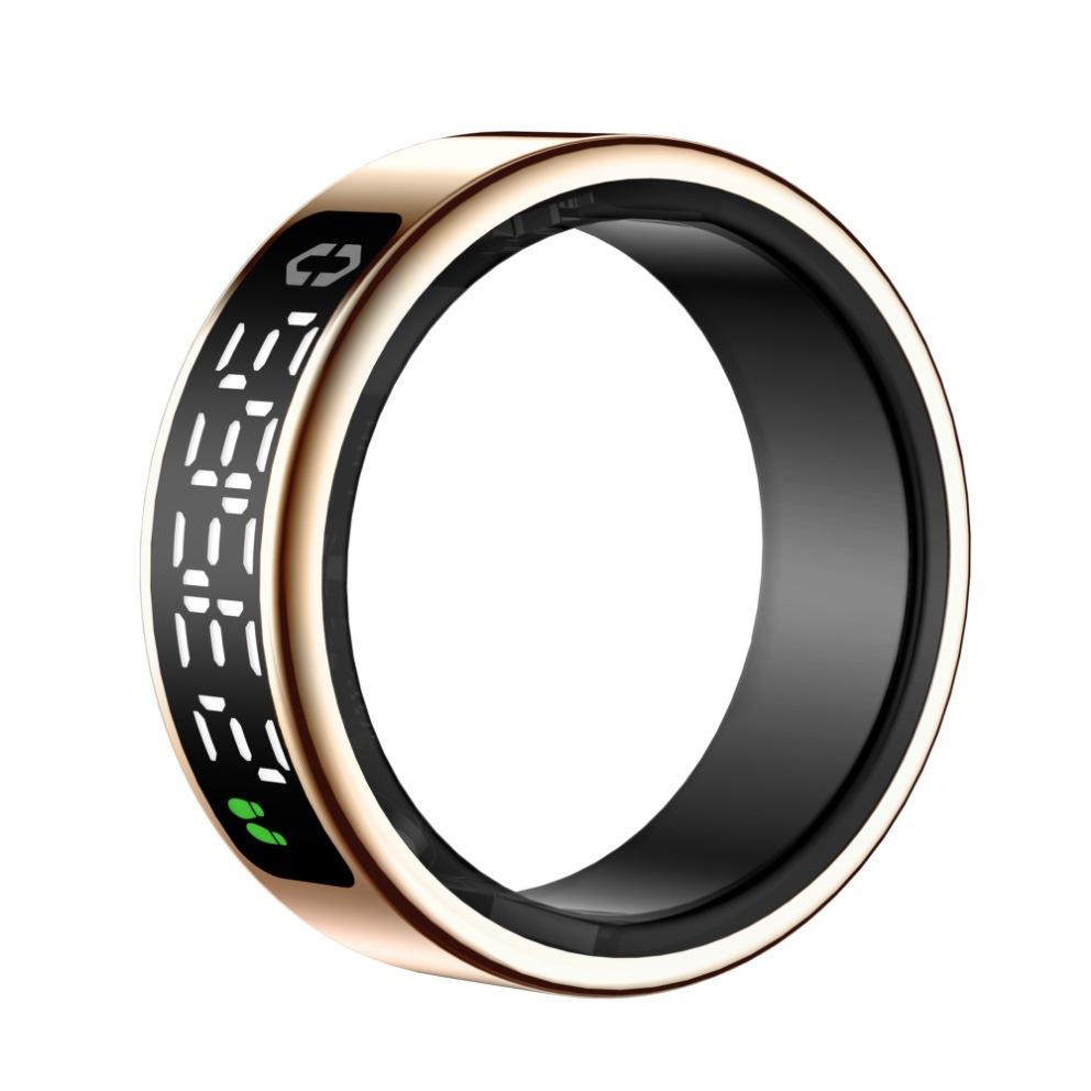 SY01 Smart Ring with Display, Touch Charging Dock, Page Turning Photo Taking - Heart Rate/Blood Oxygen/Sleep Monitoring