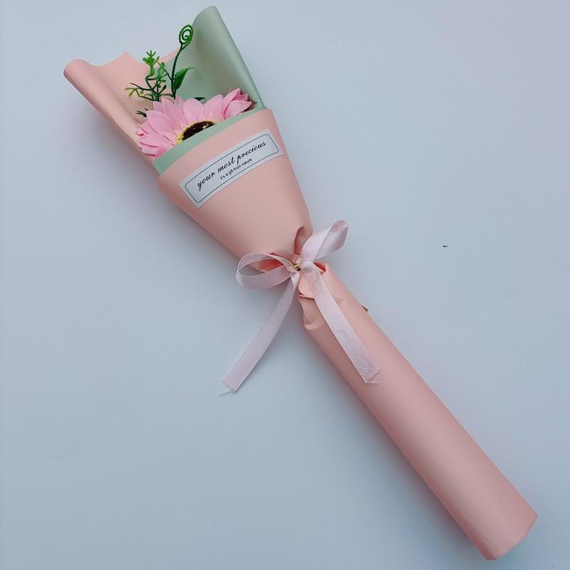 Qixi Valentine's Day Single Rose Soap Flower Bouquet Simulation Carnation Mother's Day Gift Teacher's Day