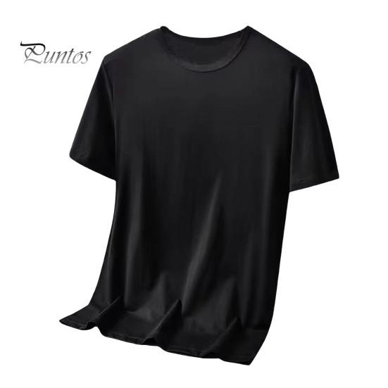 

Летний топ унисекс, однотонный, с круглым вырезом, свободный, с короткими рукавами, пуловер средней длины, повседневная спортивная футболка средней длины 2XL