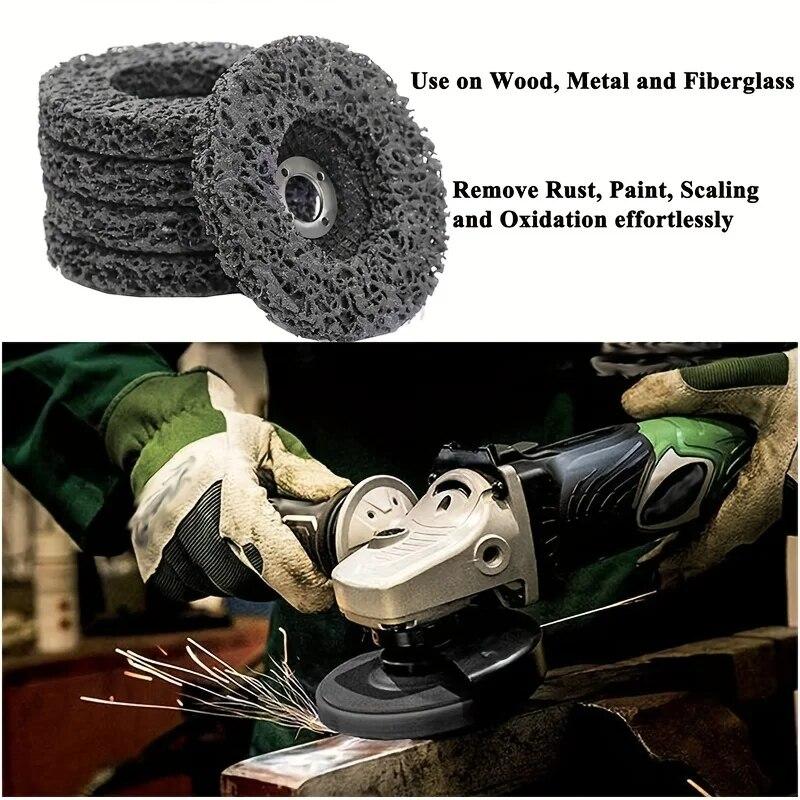 Slefuire tablă din oțel inoxidabil Deruginirea vopselei auto Îndepărtare roată de lustruit Accesorii polizor unghiular Instrument abraziv