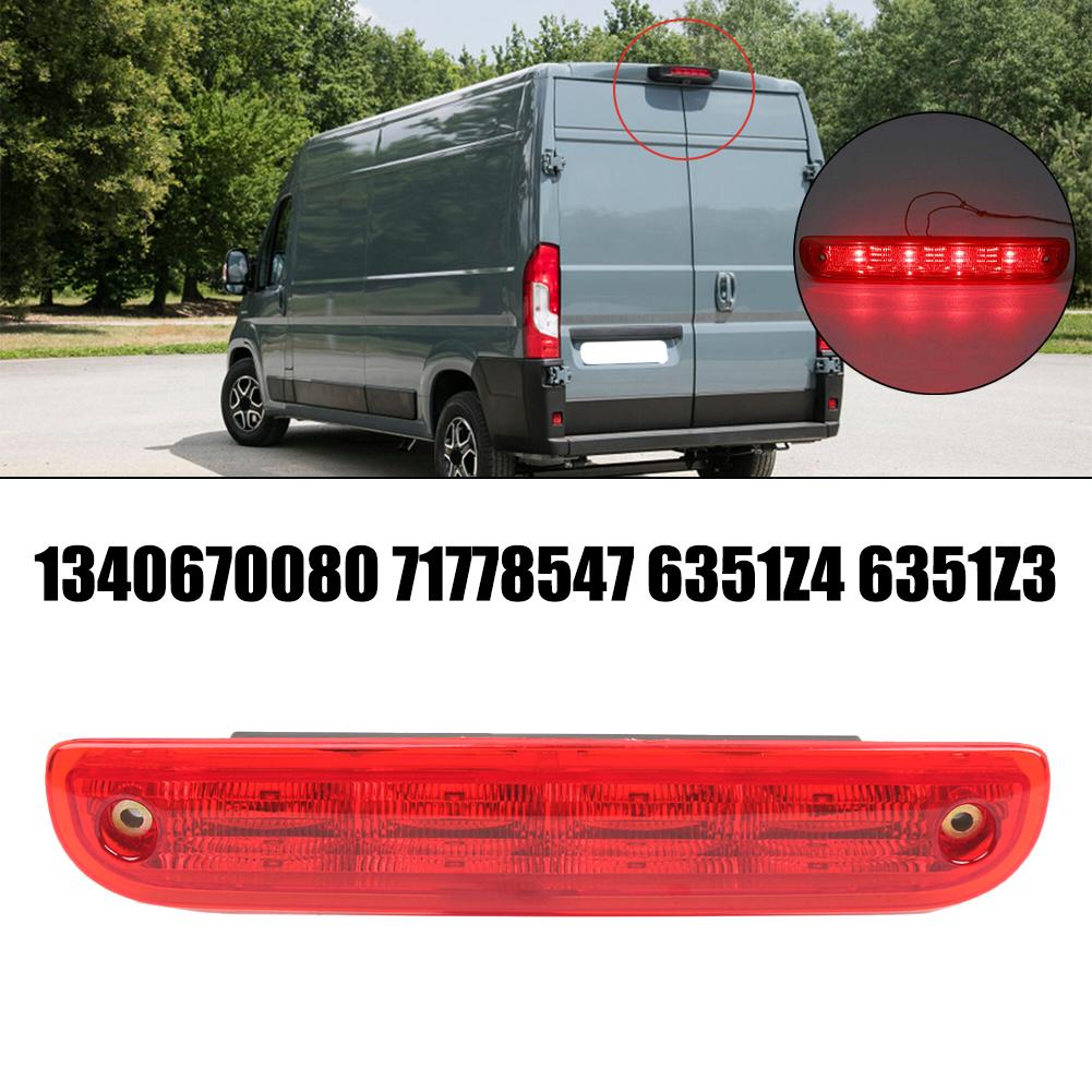 

Car Third Brake Lamp High-Mount Stop Light For BOXER 2007-2026 For RELAY 2007-2026 For FIAT DUCATO 2007-2026 красный