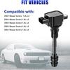 Set of 4 Ignition Coil Pack and Spark Plugs Fits for Nissan Sentra 1.8 L4 2002 2003 2004 2005 2006 1.8L Replaces UF351 C1397
