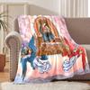 1PC Virgin Mary with Child Faith-printed Flannel Blanket Soft and Warm Suitable for Home Travel Picnics Camping and RV Use