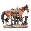 Light Luxury Resin Running Horse Decorative Item, Home Living Room Office Desk, Wealth-attracting Handicraft Decoration