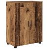 Bathroom Furniture Set with Door 4 Pcs Reclaimed Wood Plywood and Metal