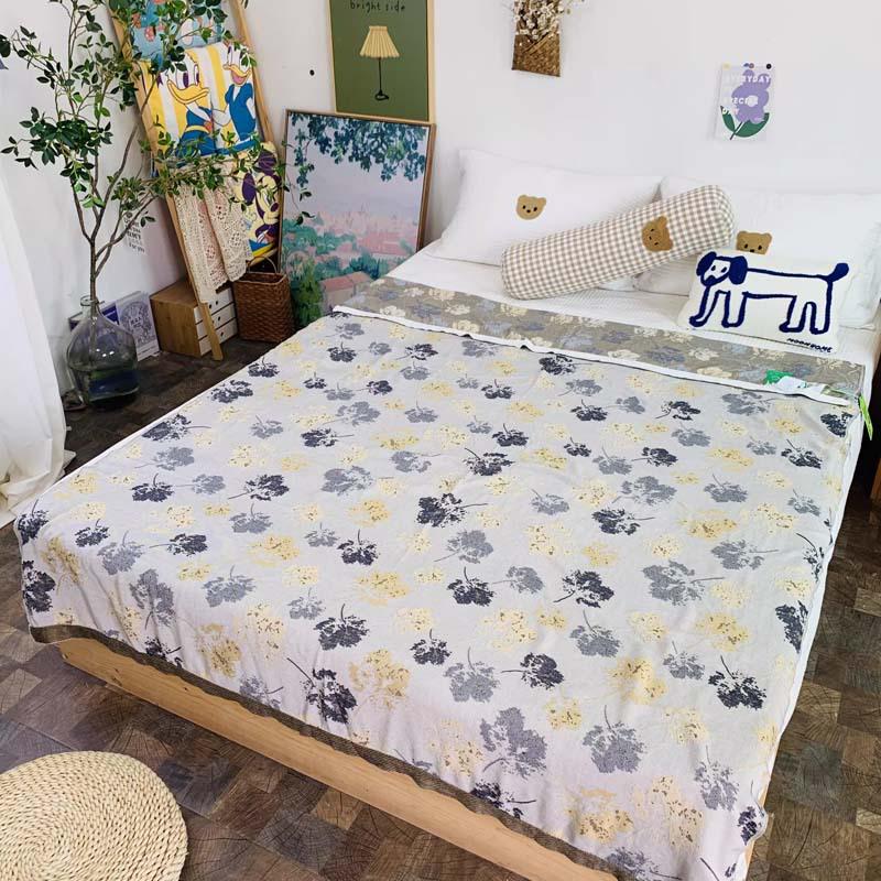 Bamboo Fiber Cooling Gauze Blanket: Summer Thin, Ice Silk, Sofa & Nap Blanket 150x200