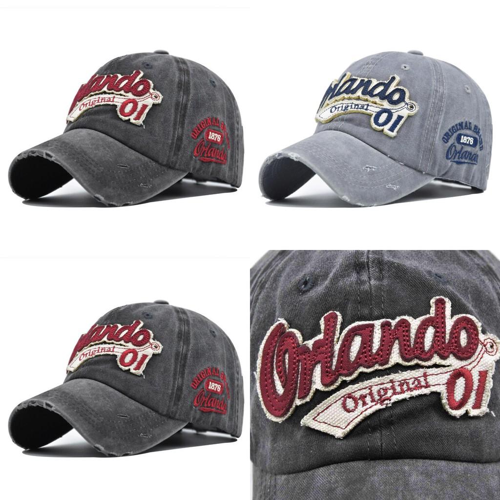 Retro Style 3d Embroidery Baseball Cap In Blue Khaki Black Wine Red And Grey