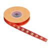 Christmas Polyester Ribbon Festive Decoration Snowflake Ribbon Seasonal Ribbon for Gift Wrapping and Tree Decoration
