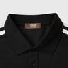 Men's Contrasting Color Embroidered Logo Short Sleeve Polo Shirt
