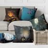 Ghost Festival Pillowcase Peach Skin Fleece Home Sofa Pillow Cushion Halloween Party Props Pillowcase Source Manufacturers