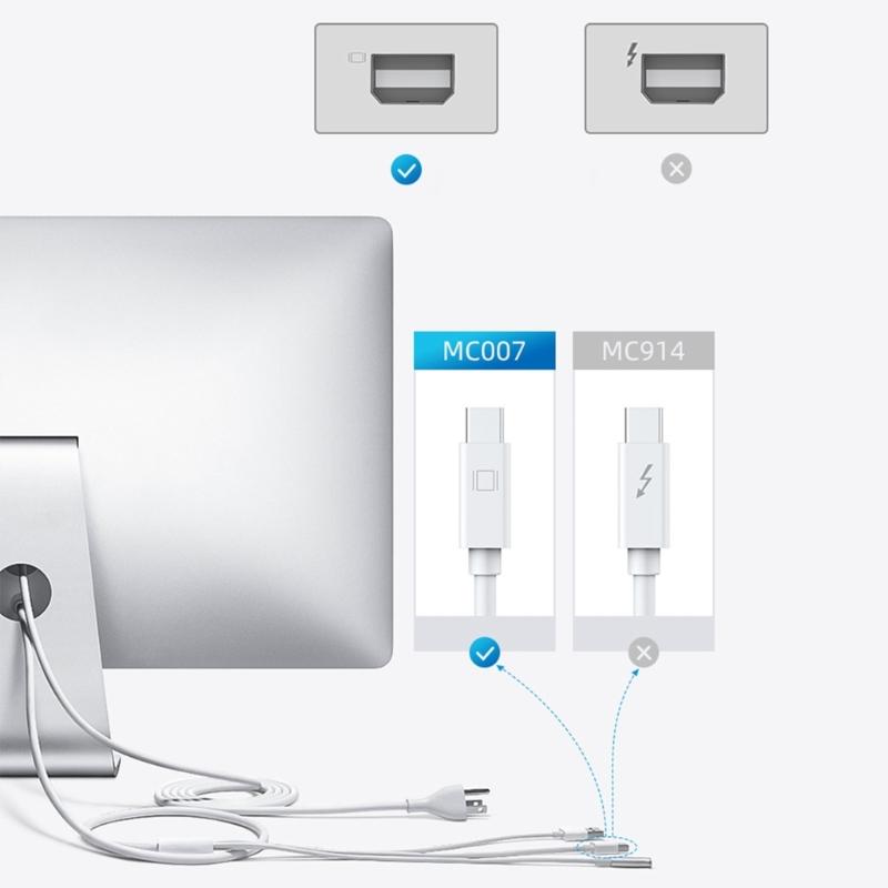 HDTV Male To Mini DP Female Video Cable 4K 60Hz Resolution Support Connection Cord For Monitors And Projectors
