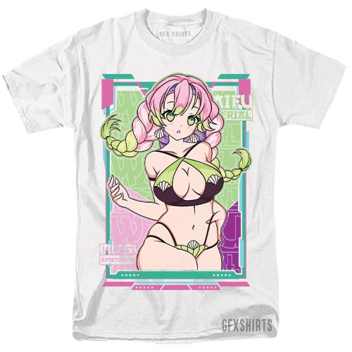 Mitsuri Kanroji Shirt Demon Slayer Anime Manga Hentai Waifu Senpai T-Shirt Unisex T-Shirt