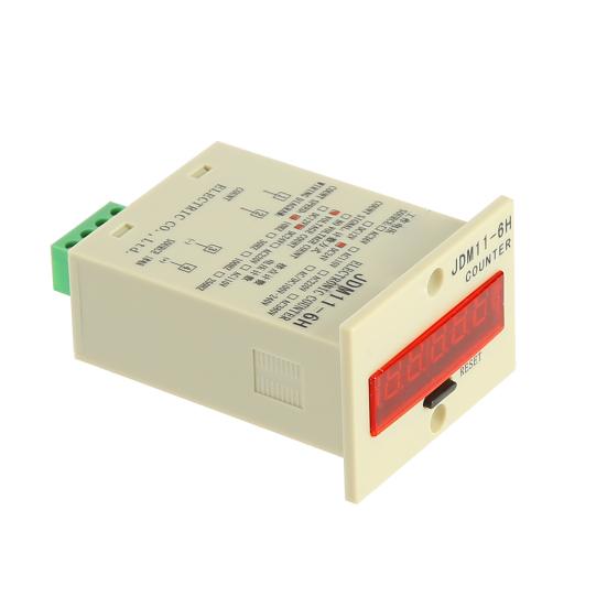 JDM11-6H DC 24V 6 Digits Electric Digital Display Counter Resettable Accumulator