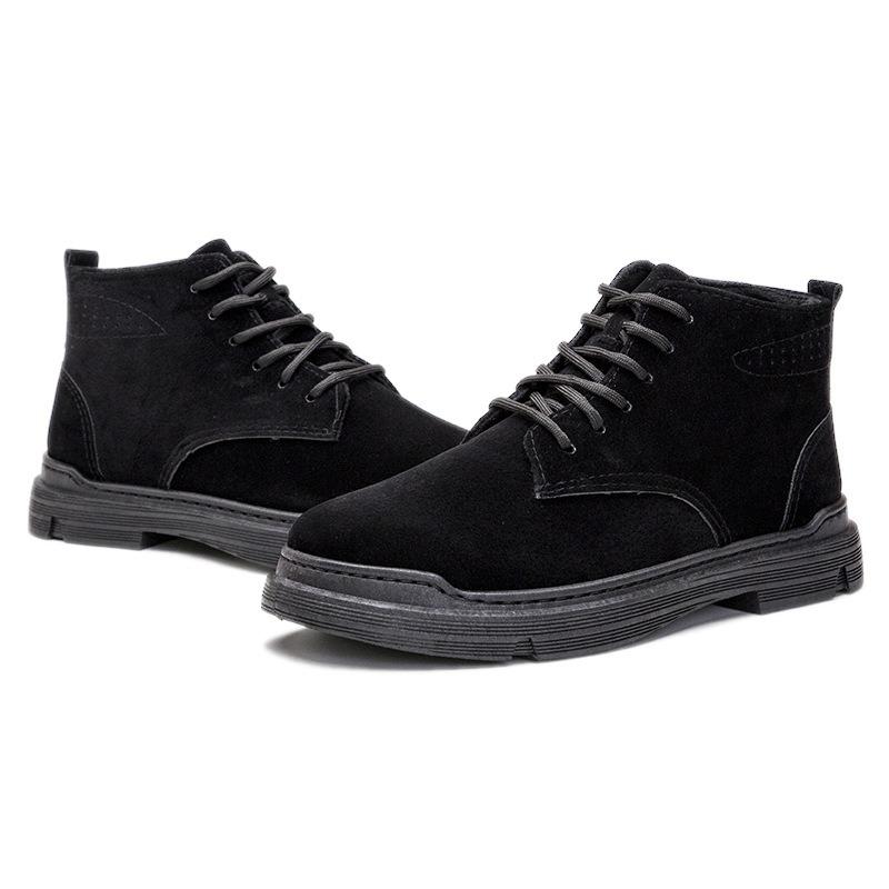 Men's Martin Boots Single Cotton New Casual Shoes Trend Student Sports Breathable High Top Versatile