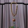 Golden Sandalwood Cute Star Gourd Car Pendant for Peace