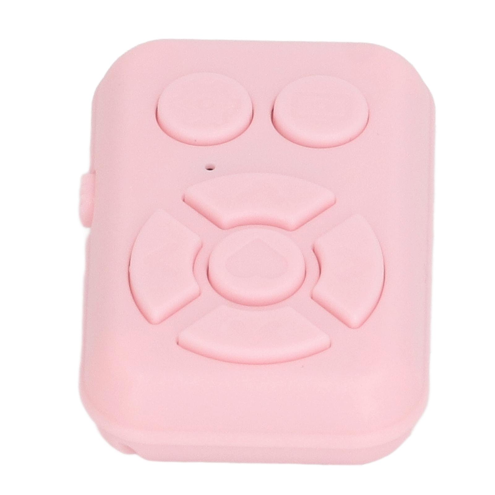 

Phone Bluetooth Remote Control Rechargeable 7 Keys Wireless Media Controller for Novels Photos розовый