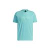 3D Logo Print Crew Neck Short Sleeve T-Shirt Men Tops Acid-Green GP0967