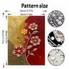 DIY Pearl Painting Canvas Floral Design Shiny 3D Bead Art Kit Creative Leisure Craft for Living Room Wall Decor