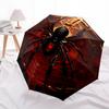 1pc Spider Web Automatic Folding Umbrella, Lightweight Retractable Compact Travel Umbrella, 8-Rib Sturdy Frame013