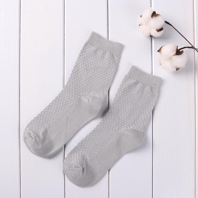 Men's Bamboo Fiber Business Socks Male Breathable Compression Long Socks Casual Sock Plus Size EU 39-44