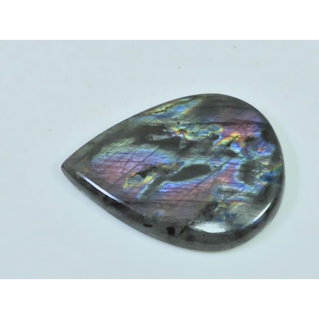 26X35X05MM Natural Purple Labradorite Spectrolite Pear Loose Gemstone 36Cts. D-425