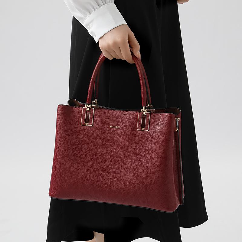 2024 New Elegant Soft Leather Handbag for Women, Spring and Summer Large Tote, Single Shoulder Bag, Crossbody Bag for Women