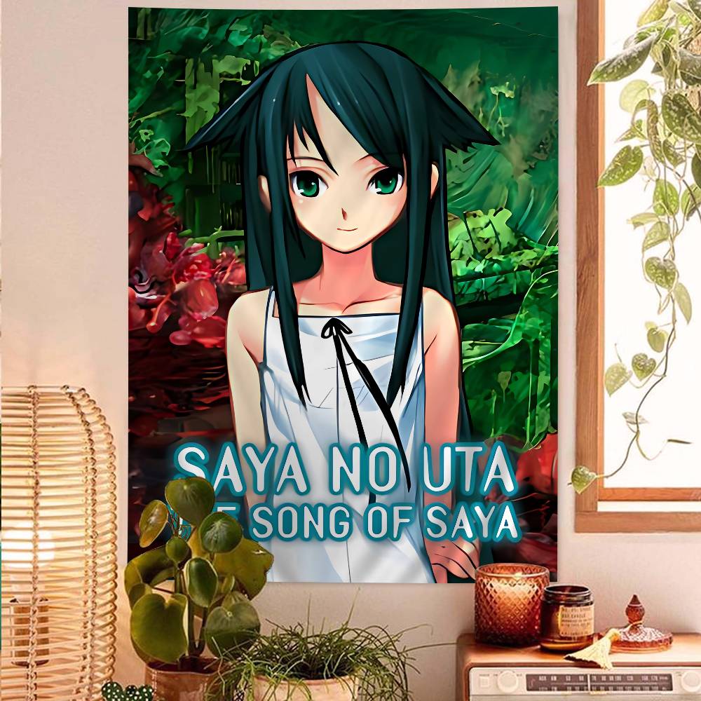 Ssaya No Uta The Song Of Saya Colorful Tapestry Wall Hanging Hanging Tarot Hippie Wall Rugs Dorm Wall Art Decor