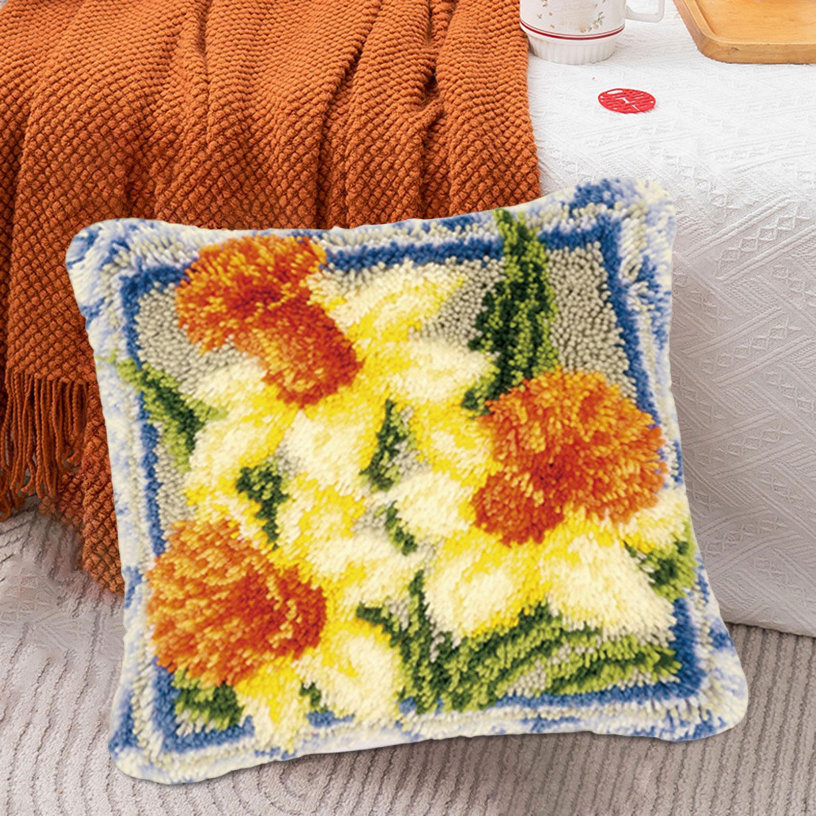 

DIY Наволочка Чохол для подушки В’язання гачком Фестиваль Подарунок Вишивка Мила пряжа В’язання гачком Гачок Flowers