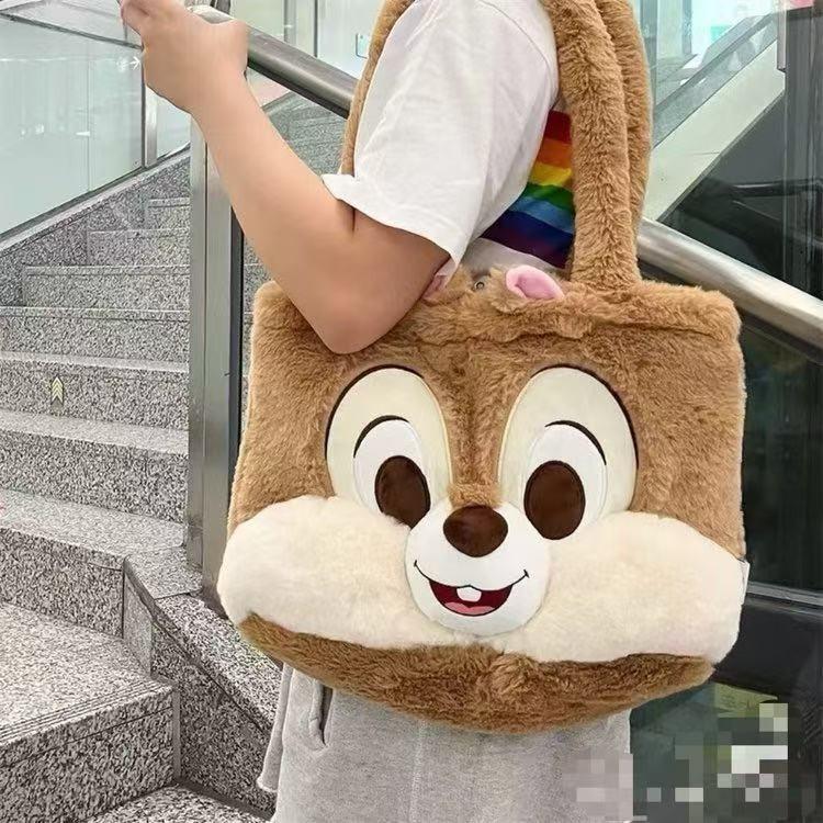 

Chip Dale Plush Bags Squirrel Shoulder Daily Large Capacity Material Kid Women