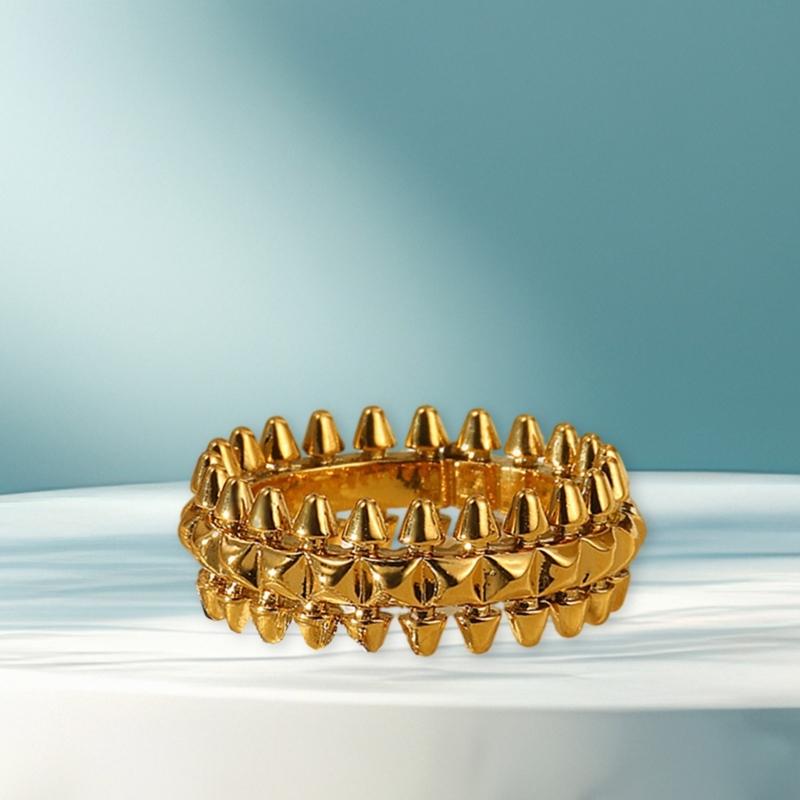 Unique Finger Rings Adjustable Rings Geometric Opening Rings Finger Rings Eye Catching Finger Jewelry for Daily Wear