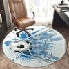 Soccer Ball Office Carpet Chair Mats, Football Themed Desk Protector for Home Office, Sports Decor Gift Idea, Fits Various Floor Types1118063a