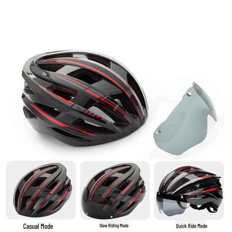 Lishi Integrated Cycling Helmet with Rechargeable Taillight