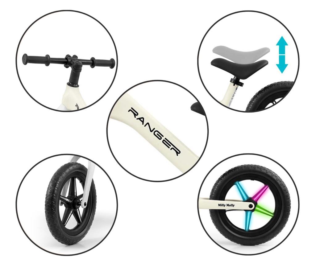 MILLY MALLY 5707 Balance Bike RANGER Flash White