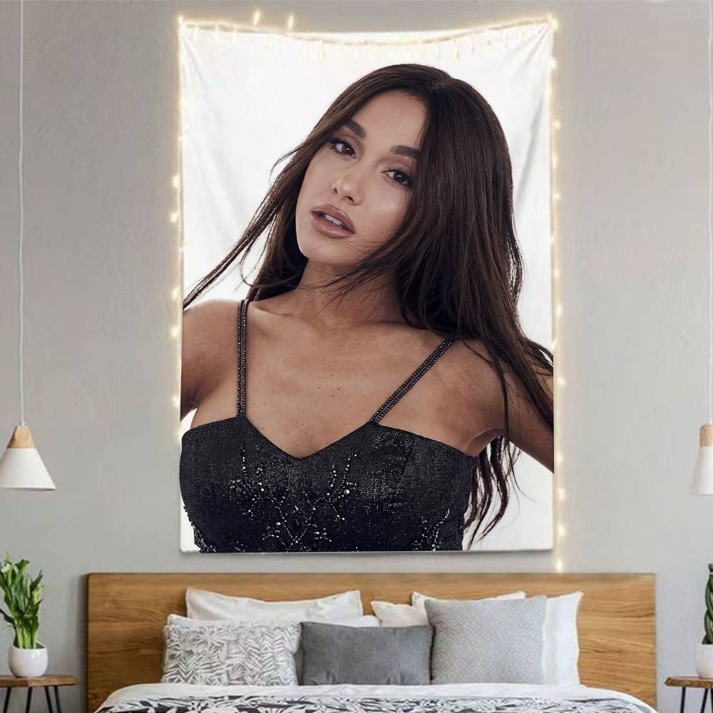 Hot Singer Ariana Ggrande Flags Wall Hanging Background Art Banner For Bedroom Home Outdoor Decor