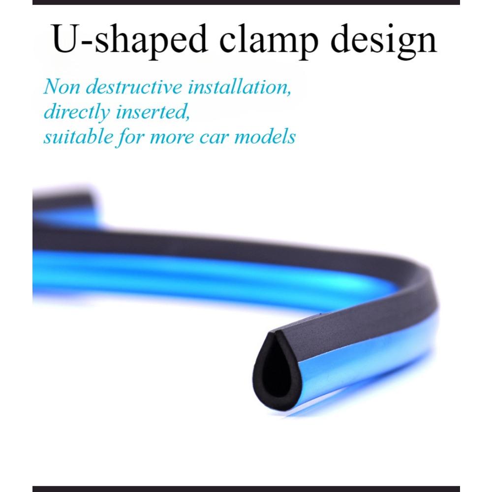 Car air outlet decorative strip, grille clip, U-shaped, electroplated, bright strip, chrome plated air conditioner, color interior modification