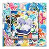 50PCS Ocean-Themed Cartoon Decorative Waterproof Stickers for Planners, Laptops, Suitcases, and Refrigerators.