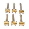 6Pcs Brass Saddles Set for TL Tailpiece Telecaster Electric Guitar Replacement Parts